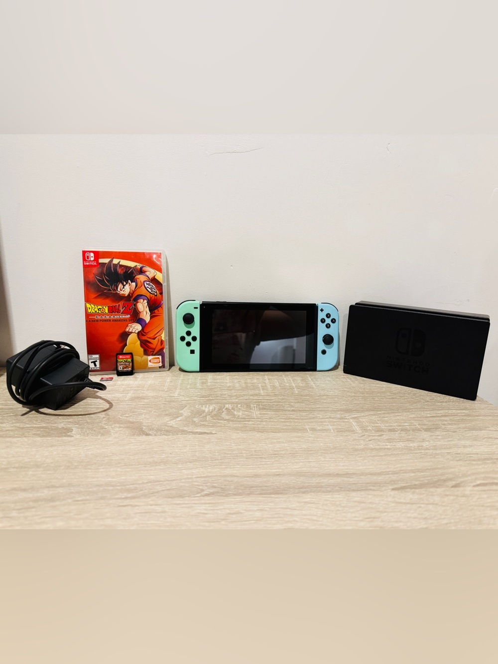 Nintendo Switch Animal Crossing Edition Console Bundle - 128GB SD , DBZ Kakarot